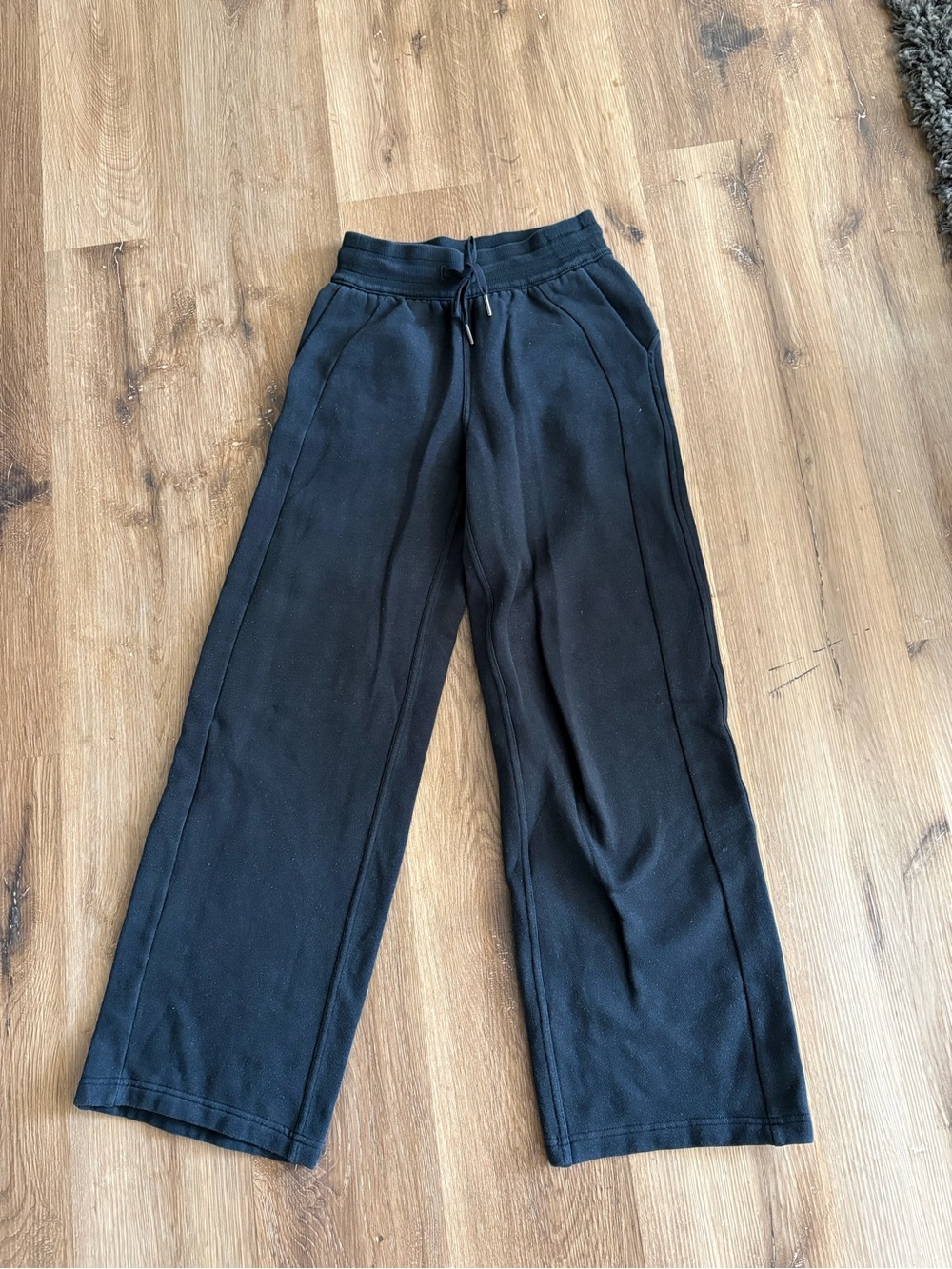 lululemon athletica Black Wide-Leg Drawstring Pants